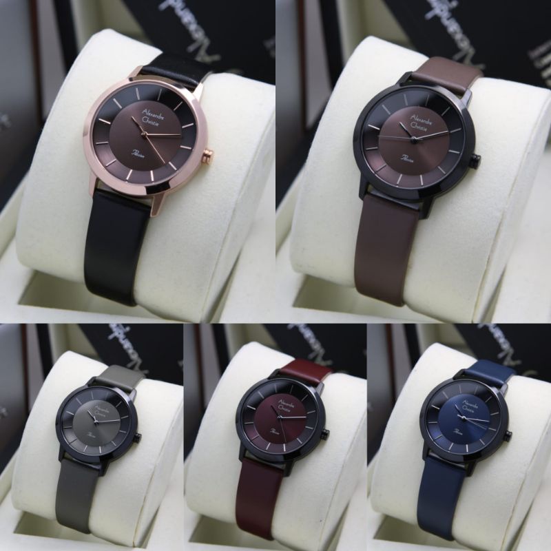 JAM TANGAN WANITA ALEXANDRE CHRISTIE AC 2978 LEATHER ORIGINAL GARANSI RESMI 1 TAHUN