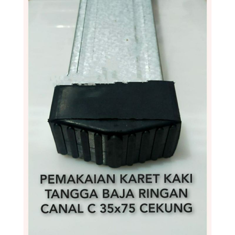 Karet kaki tangga lipat rangka baja ringan 4 x 8