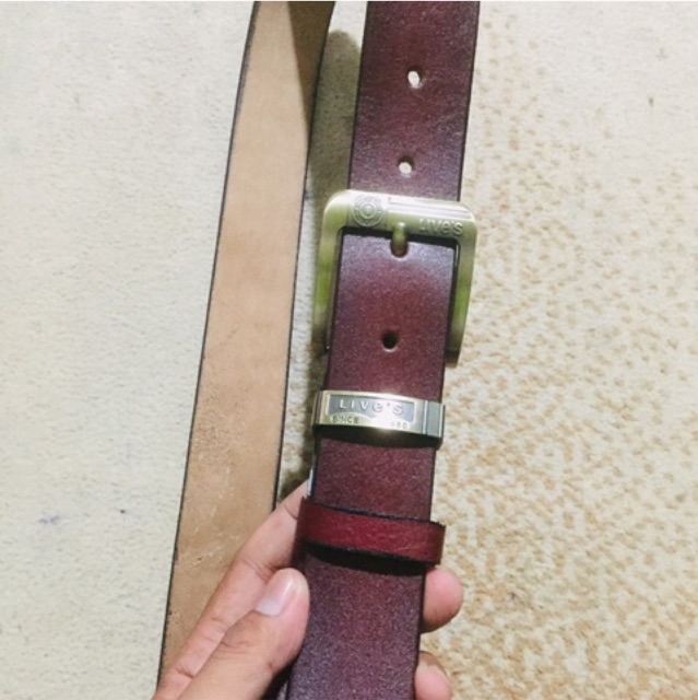 Ikat pinggang pria kulit asli lokal satu lapis  #gesper #ikatpinggang #gesperpria #gespercowok