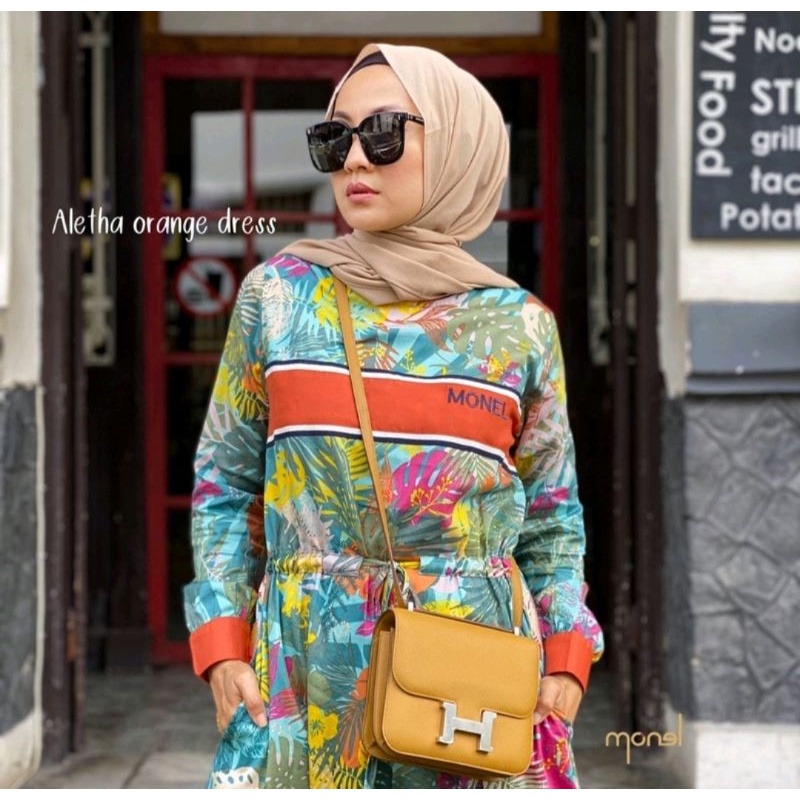 New Aletha dress orange by monel