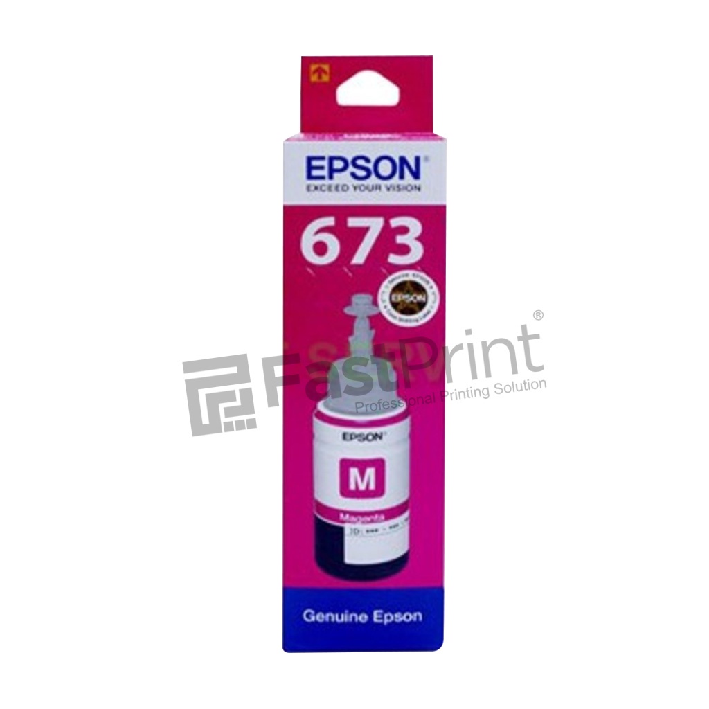 Tinta Epson Original 673 Printer L800 L805 L850 L1800 Magenta