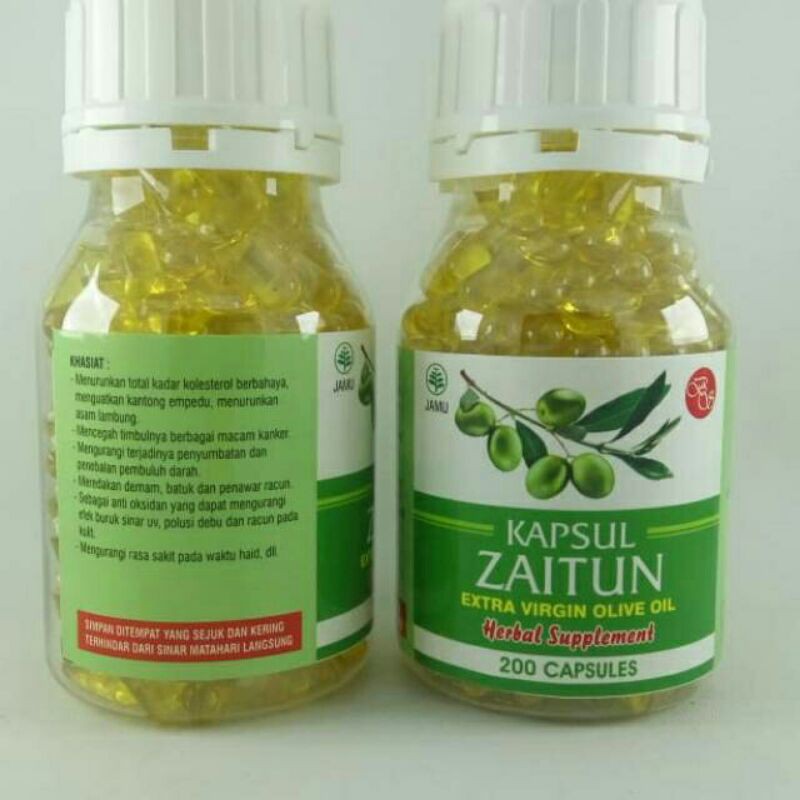 Kapsul Minyak Zaitun extra Virgin 200 Kapsul