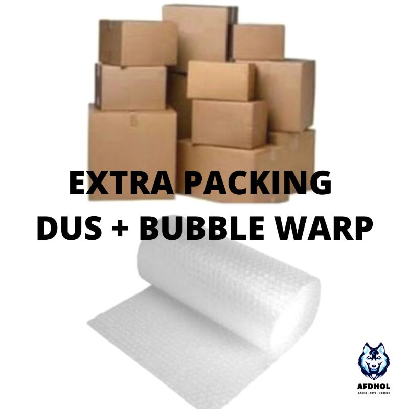 EXTRA PACKING DUS BUBBLE WARP TAMBAHAN EKSTRA PACKAGING BUNGKUS DUS BUBBLEWARP ESKTRA PENGAMAN