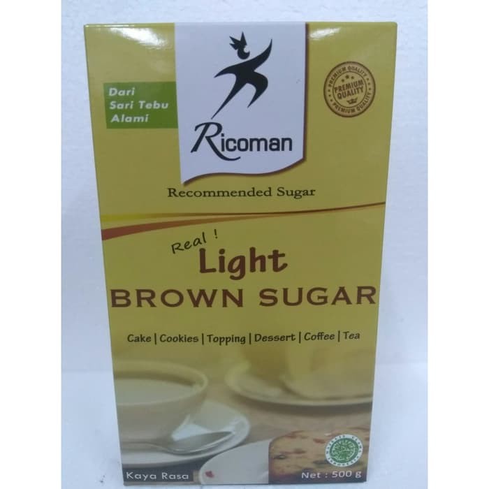 

Ricoman Light Brown Sugar / Dark Brown Sugar 500gr / 1KG