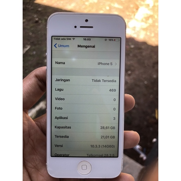 iphone 5 bekas / second