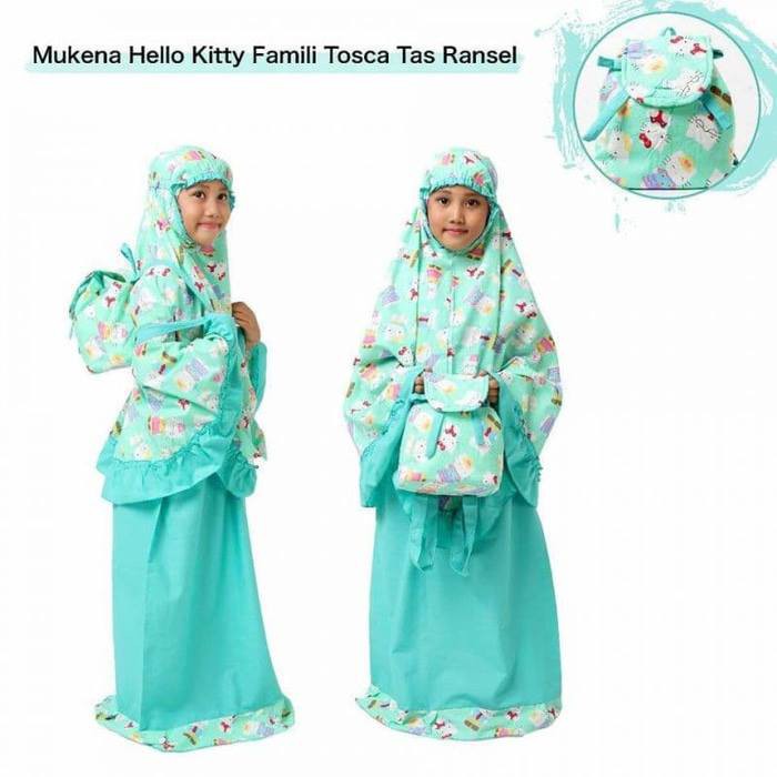 Mukena Anak Katun HK Family Tosca (Tas Ransel )