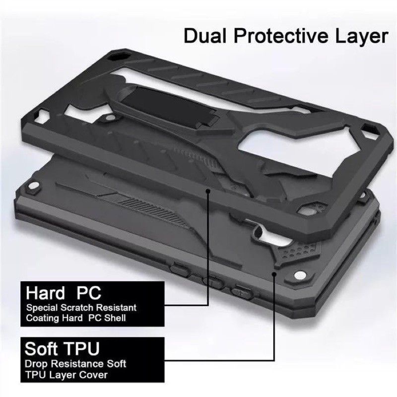 Case Phantom Samsung J4 Plus / J6 Plus / J4 Prime / J6 Prime Hardcase Robot Transformer Kickstand