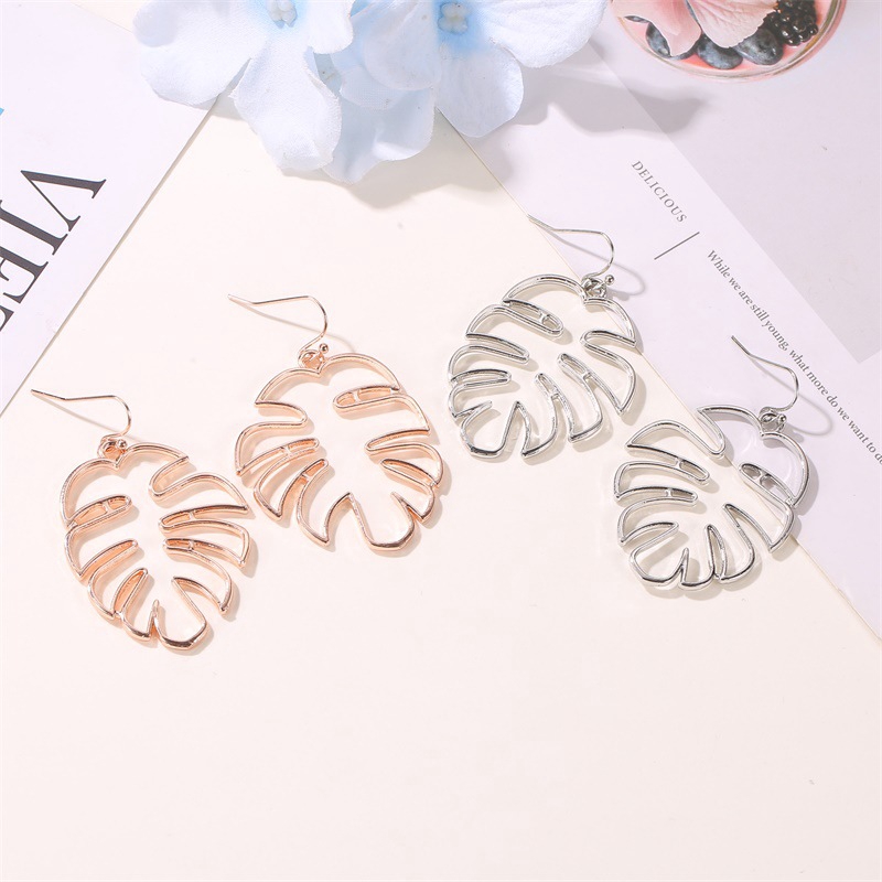 Anting Daun Pisang Kepribadian Berongga Retro Aksesori Sederhana Gaya Nasional