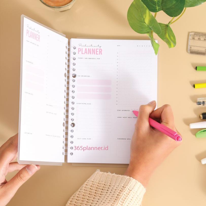 

WNWI Notebook Refill Productivity Planner 50 lembar A5 100gsm FREE CUSTOM NAMA ₭ 95