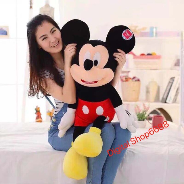 BONEKA MICKEY MOUSE &amp; MINNIE MOUSE UKURAN TINGGI 70 CM (100% IMPORT)