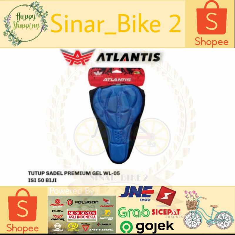 Cover Sadel Sepeda Sarung Jok Sepeda Gel Atlantis