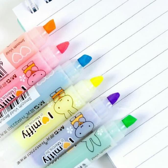 

vC9Code Pronto Mini Highlighter Textliner Teksliner 6 colors Set(G5Y3) (terupdate)