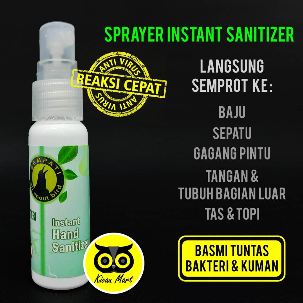 HAND SANITIZER ANTISEPTIC INSTANT DISINFEKTAN DESINFEKTAN SPRAY SEMPROT PEMBERSIH TANGAN SEMPATI HSSEM