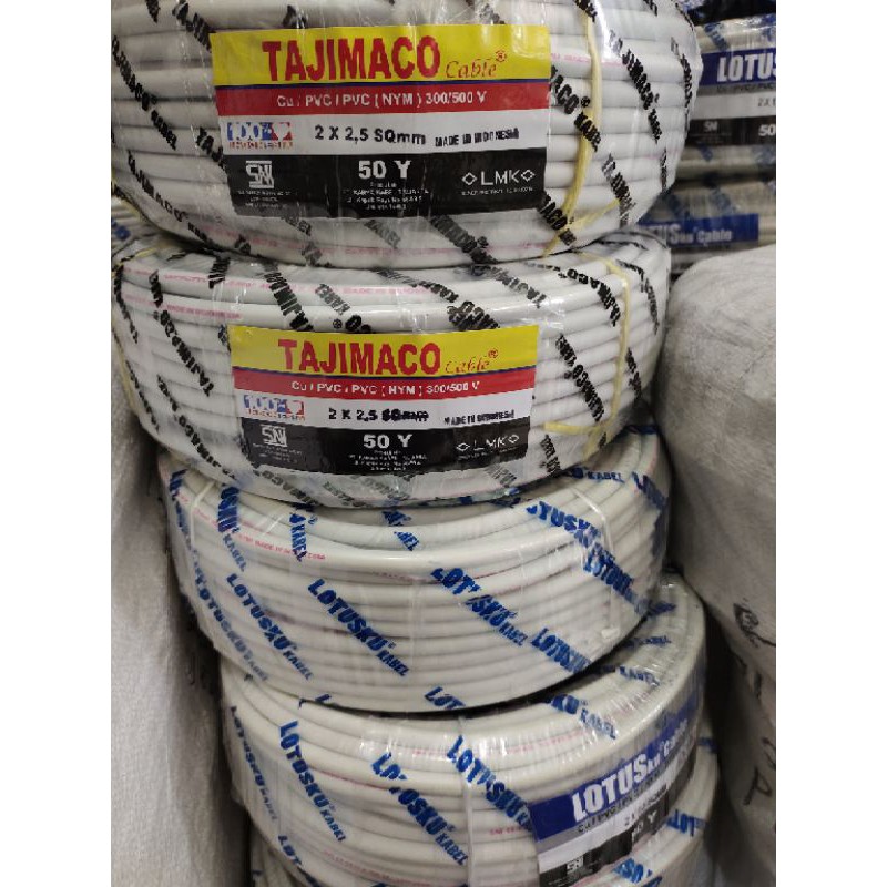 KABEL LISTRIK NYM 2X2,5MM SNI TEMBAGA MURNI