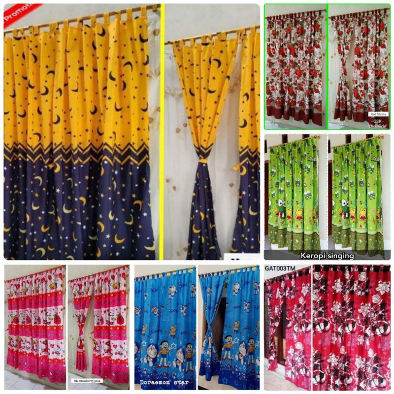 Hordeng Pintu Gorden Karakter Motif Shaby Starmoon