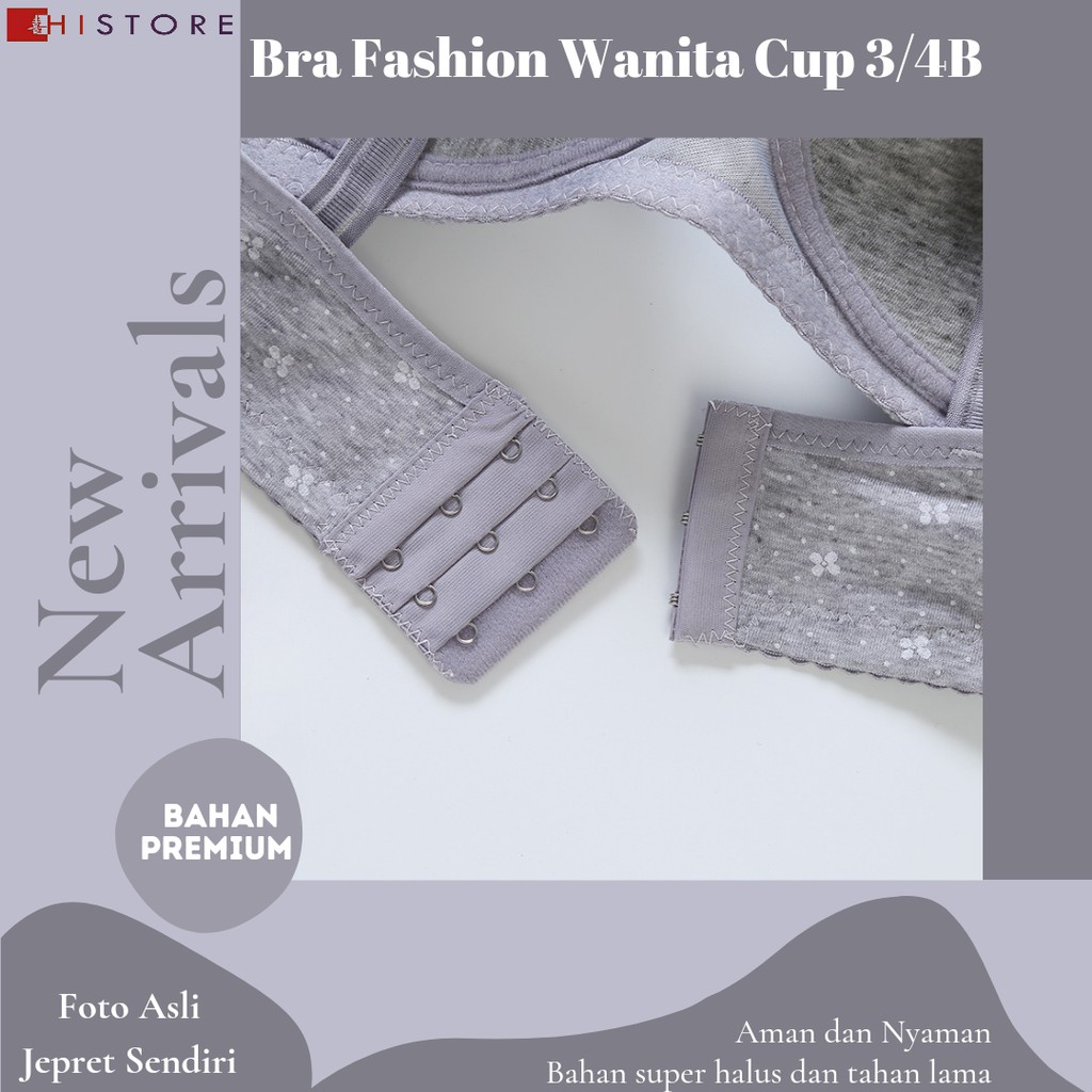 [HI] Bra BH FASHION Wanita CUP 3/4B Bra wanita Premium BH Busa Tipis Tanpa Kawat Sangat Nyaman A7