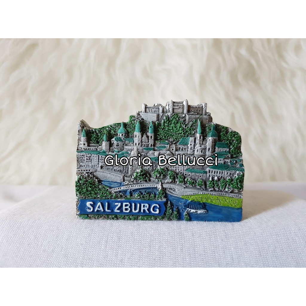 SOUVENIR TEMPELAN MAGNET KULKAS NEGARA AUSTRIA SALZBURG EROPA