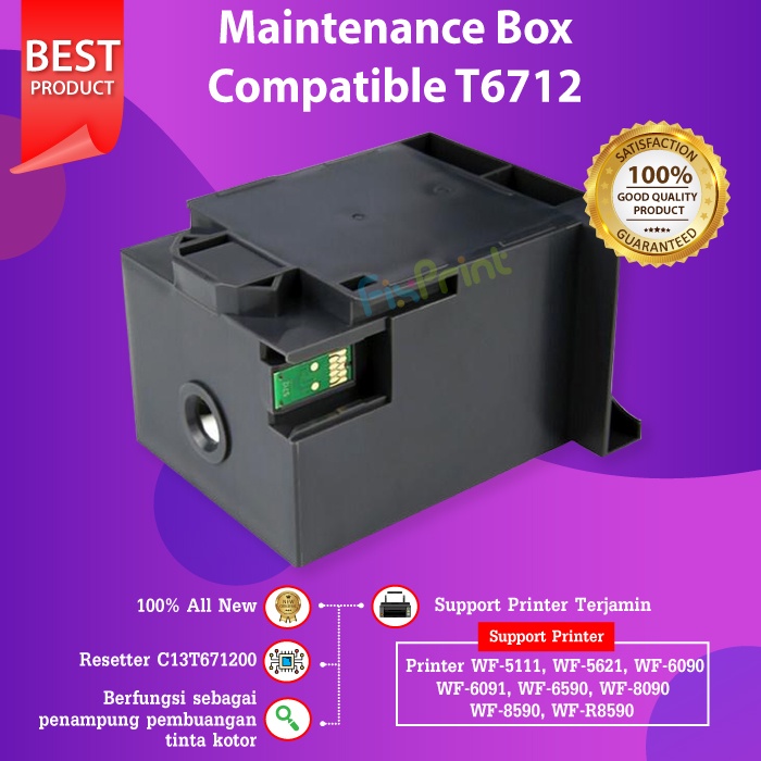 Maintenance Box Epson T6712 PXMB4 Pembuangan Tinta Printer Workforce WF-6091 WF-5111 WF-5621 WF5621