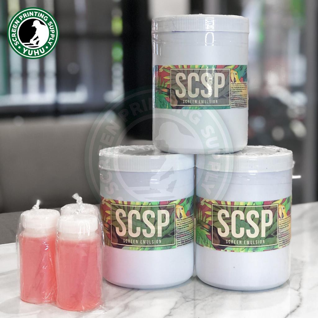 Obat Afdruk Screen Sablon Kaos Emulsi SCSP 1kg (1000gr)