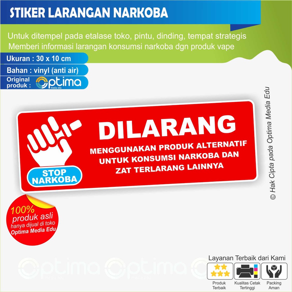 

STIKER DILARANG MENGGUNAKAN OBAT TERLARANG DENGAN VAPE