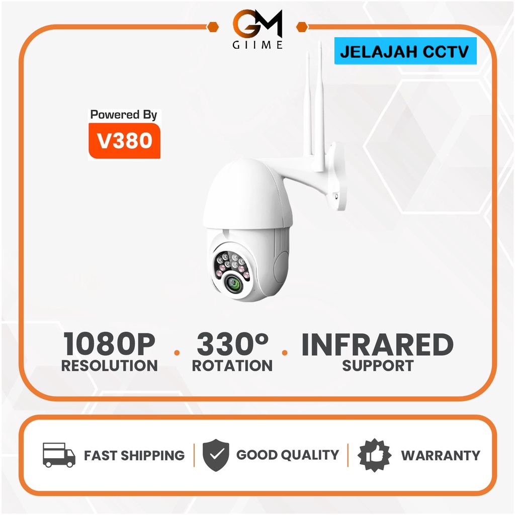 Giime - Kamera Full HD - Astro Cctv Camera Outdoor Waterproof Camera 3Mp Infrared Onvif Connect Nvr 
