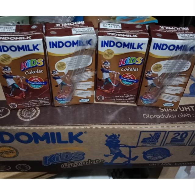 

[4Pcs] Susu segar UHT mini Indomilk Kids 115ml