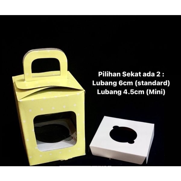 

Dus Cupcake Kotak Box Tenteng Dus Kue Roti Box Packaging Hampers Box Polkadot Tenteng Dus Sekat