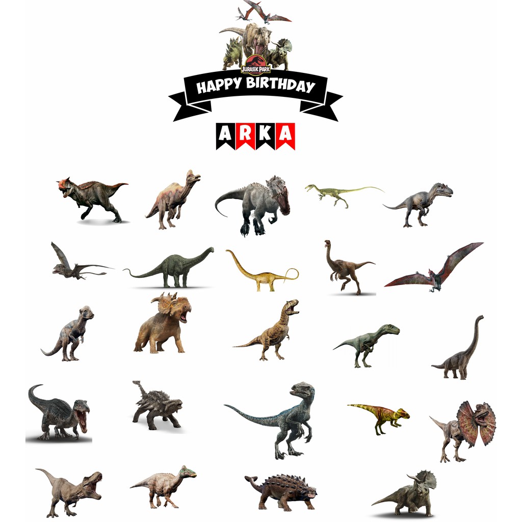 

Topper Cake Custom "Jurassic Park"/Hiasan Kue/Bebas Request/Semua Tema Bisa