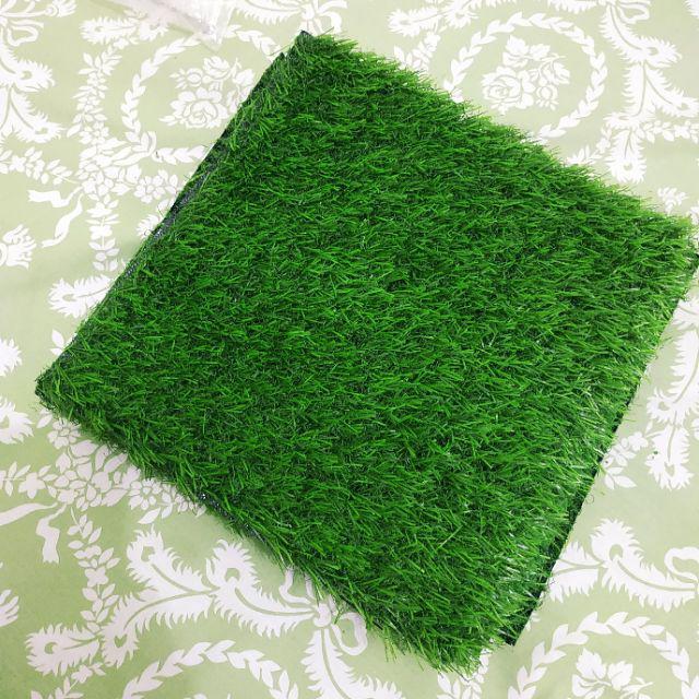 Rumput Sintetis Swiss Ukuran 25x25cm Tebal 3cm Full Green