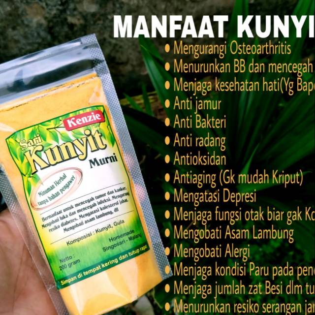 

Kunyit Kunir Bubuk Homemade Meningkatkan Daya Tahan Tubuh 200 gram