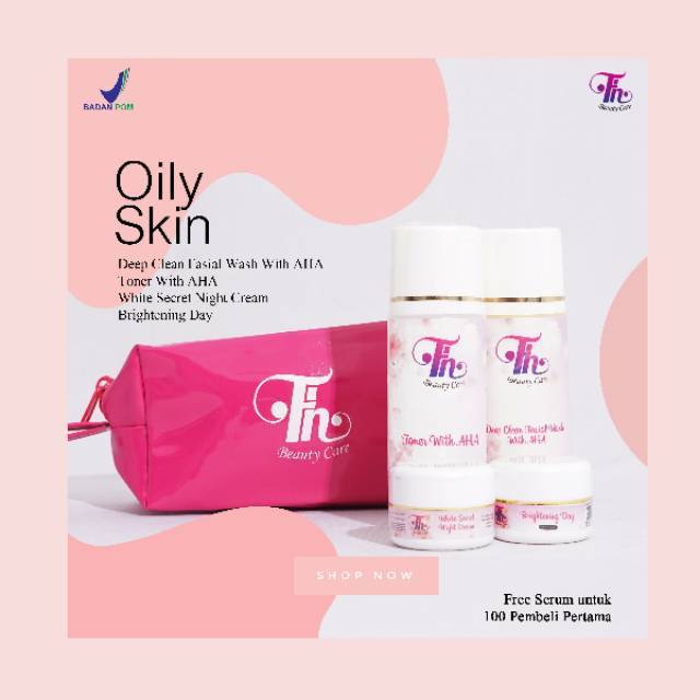 Paket Glow Oily / Paket Glow wajah berminyak / paket glowing / FH Beauty Care