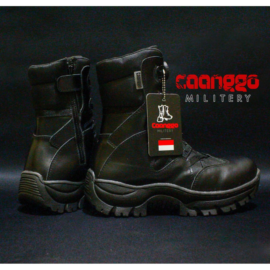 SEPATU PDL TNI POLRI TERBARU MODEL TALI PUTAR