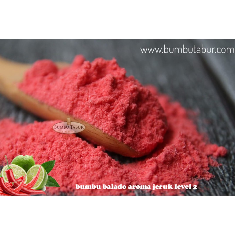 

BUMBU TABUR BALADO AROMA JERUK LVL 2 KEMASAN 1KG KUALITAS TERJAMIN