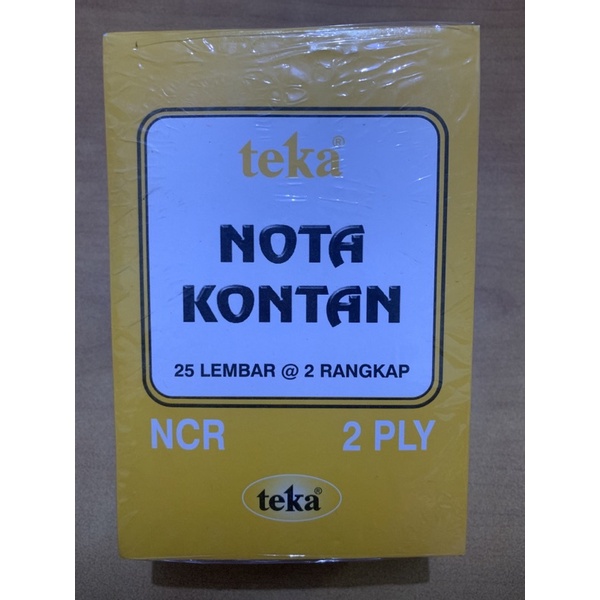 

(10pcs) Nota NCR Kecil 2PLY TEKA