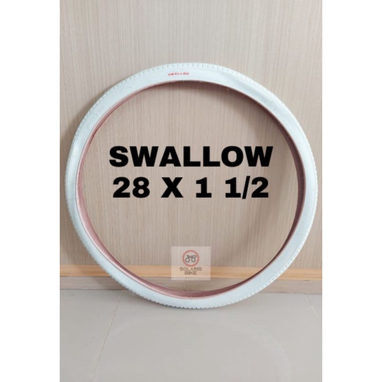 Ban Luar 28 x 1 1/2 Swallow Ontel Kuno Warna Putih Original  Termurah