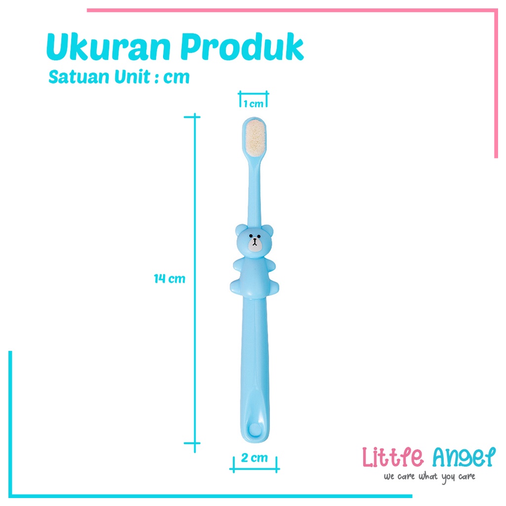 SIKAT GIGI BAYI ANAK SILIKON Baby Training Toothbrush Karakter Silicon Lembut Bulu Halus Kids Teether Gigitan