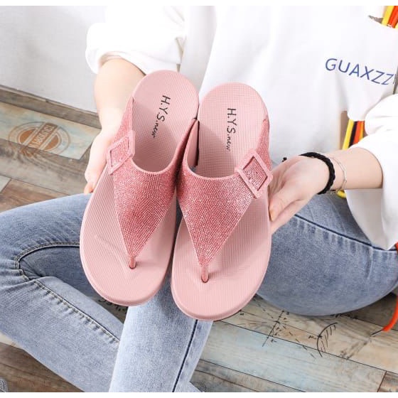 Sandal Wanita Terbaru 2022/Sendal Jepit Karet HYS New 1025/Sendal Jelly Import