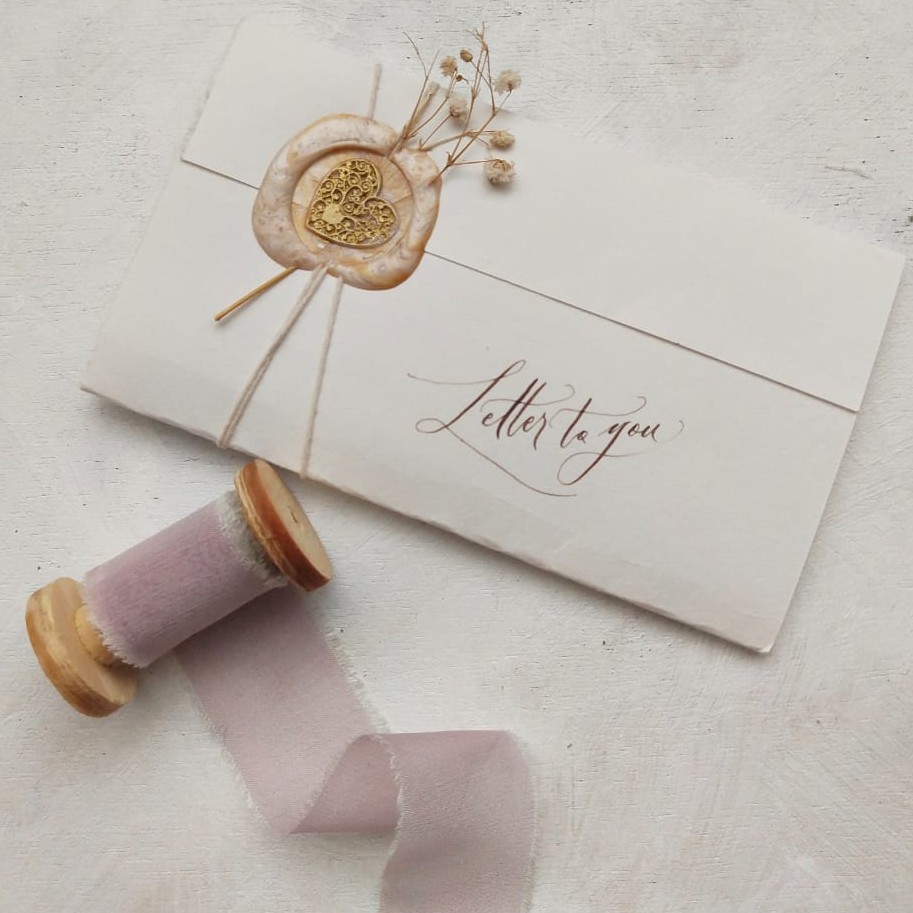 

SILKY RIBBON IN SOFT LILAC- wedding ribbon / calligraphy ribbon / vows ribbon / pita buket / styling