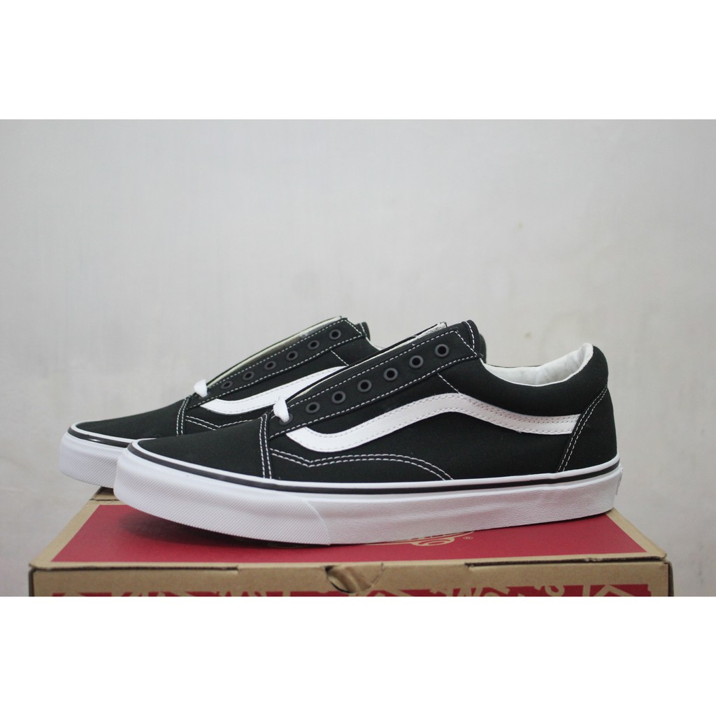 VANS OLD SKOOL BLACK WHITE (FULL CANVAS)