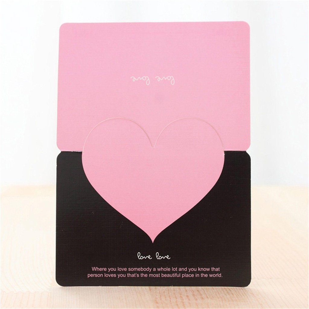 Kartu Ucapan Terima Kasih TOP Gift Heart Wedding Greeting Card