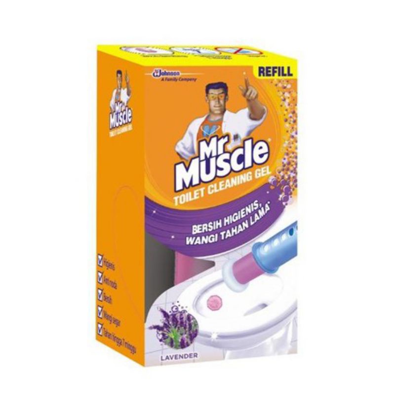 Mr. Muscle Toilet Cleaning Gel starter refill pewangi pembersih kloset