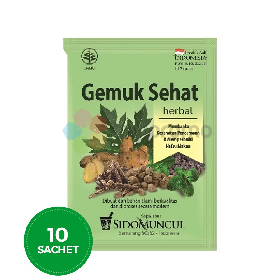 

Jamu Gemuk Sehat Sido Muncul isi 10 sachet