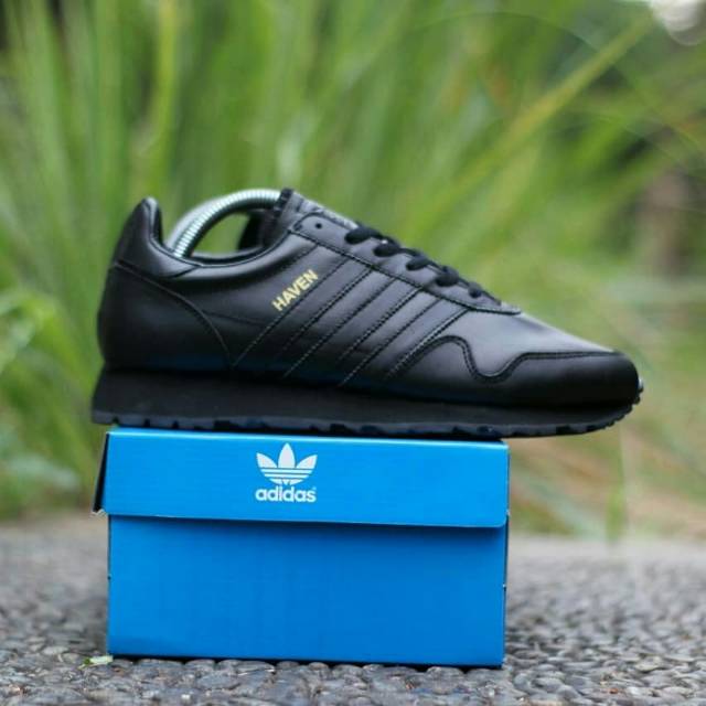 adidas haven black leather