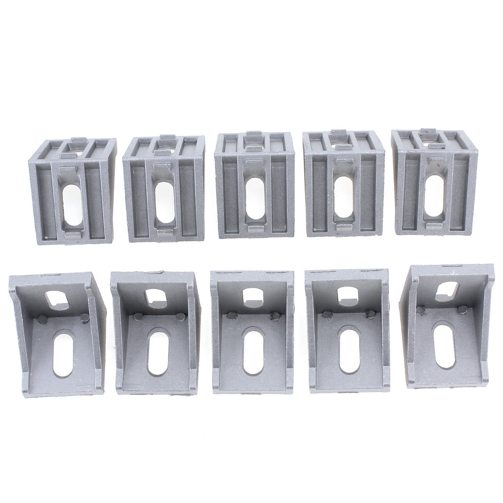 10pcs 4040 Aluminum Angle Code Nut Hole Connector Support T-slot Profile Frame Extrusion Bracket for The Flow Profile