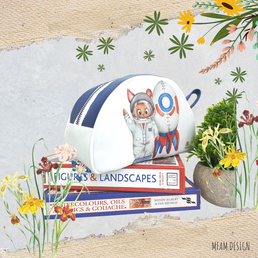 

Pencil Case Kids Bunny Astronaut