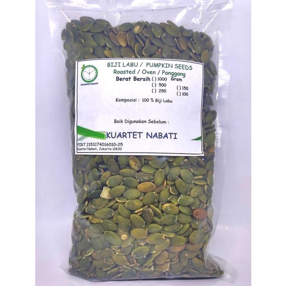 

Pumpkin Seed - Biji Labu Kupas - Oven - Roasted - Matang 500 Gr