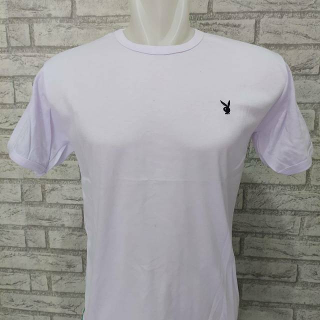 KAOS POLOS BAJU DALAM PRIA OBLONG ONECK T-SHIRT BODYFIT LENGAN PENDEK PLAYBOY