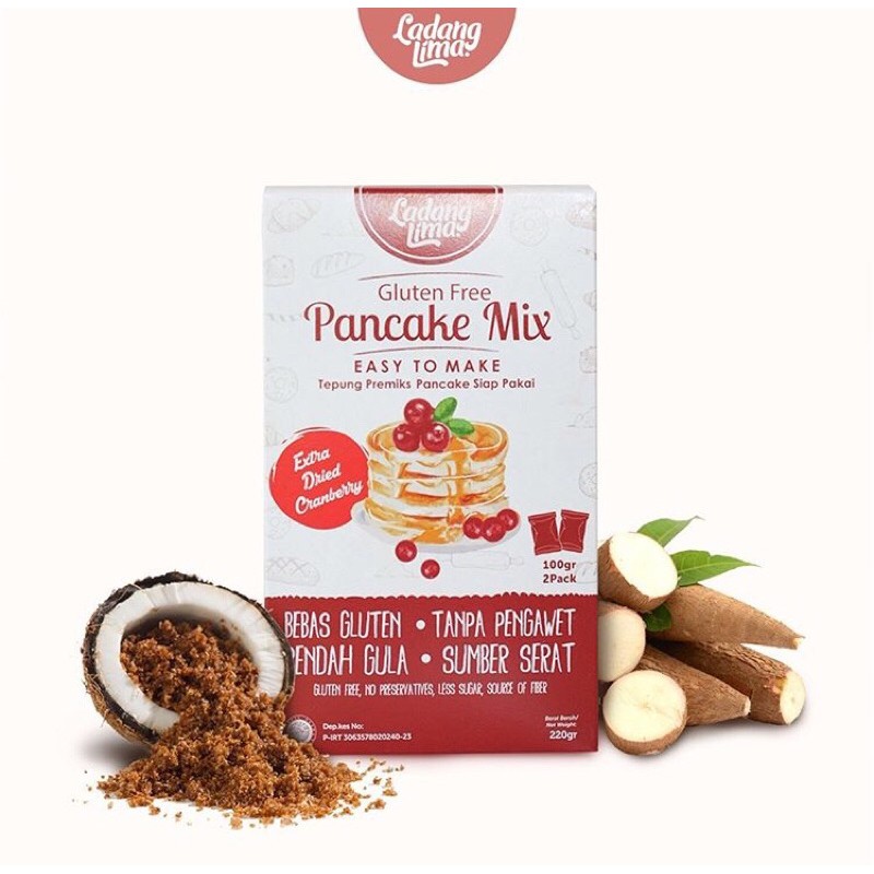 

Pancake Mix Gluten Free with Extra Dried Cranberry Ladang Lima