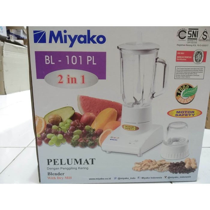Blender Miyako Serba Guna 2 in 1 Promo Murah Blender Plastik Portable Miyako Original 1 set