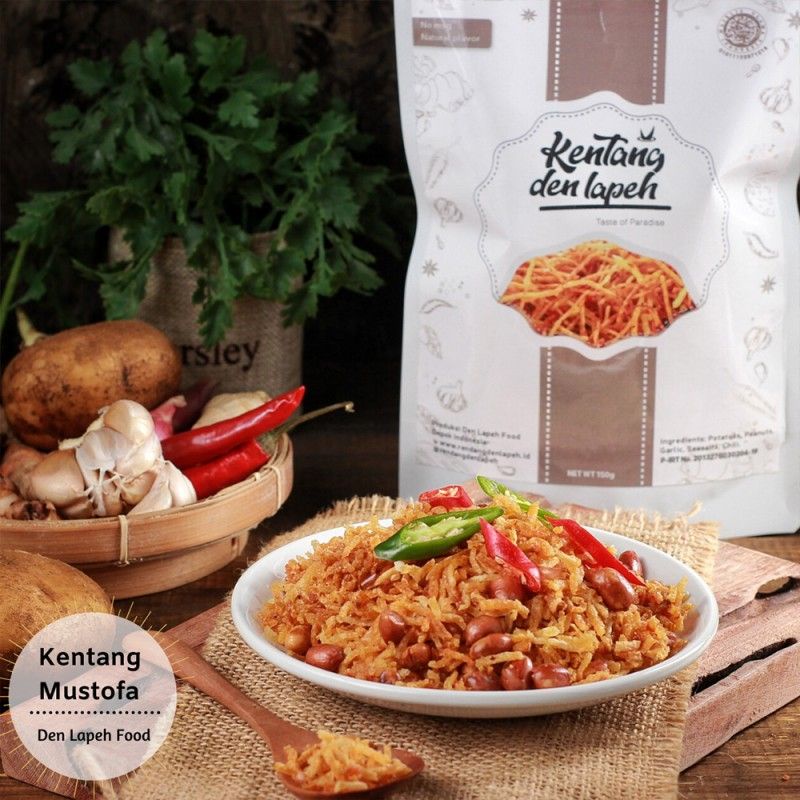 

Rendang den Lapeh - Kentang Teri Mustofa Balado - Kentang enak gurih Renyah